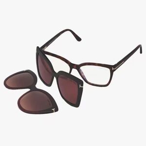 Tom Ford Women's Tortoise Shell Glasses with Extra Lenses